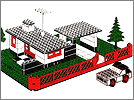 Lego set 345: House with mini wheel car