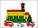 Lego set 347: Fire station with fire engine, ambulance and tow truck