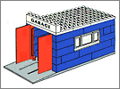Lego set 348: Garage with automatic doors