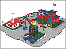 Lego set 355: Town center with roadways