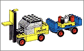 Lego set 652: Fork lift truck and trailer