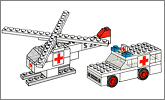 Lego set 653: Ambulance and helicopter