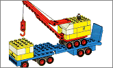 Lego set 682: Low loader and crane